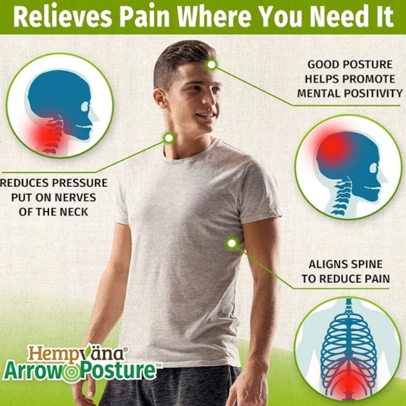 Hempvana Arrow Posture Adjustable Posture Support & Posture Corrector UNISEX - Picture 5 of 7